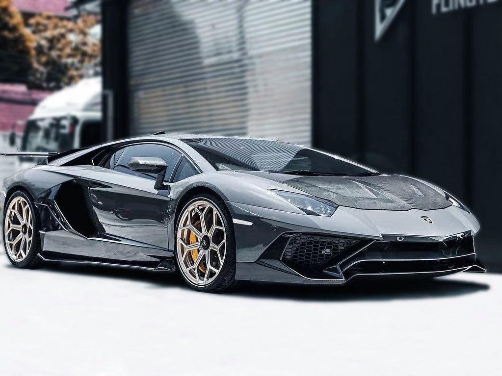 1016 Style Carbon Fiber Front Hood - Lamborghini Aventador - Image 4