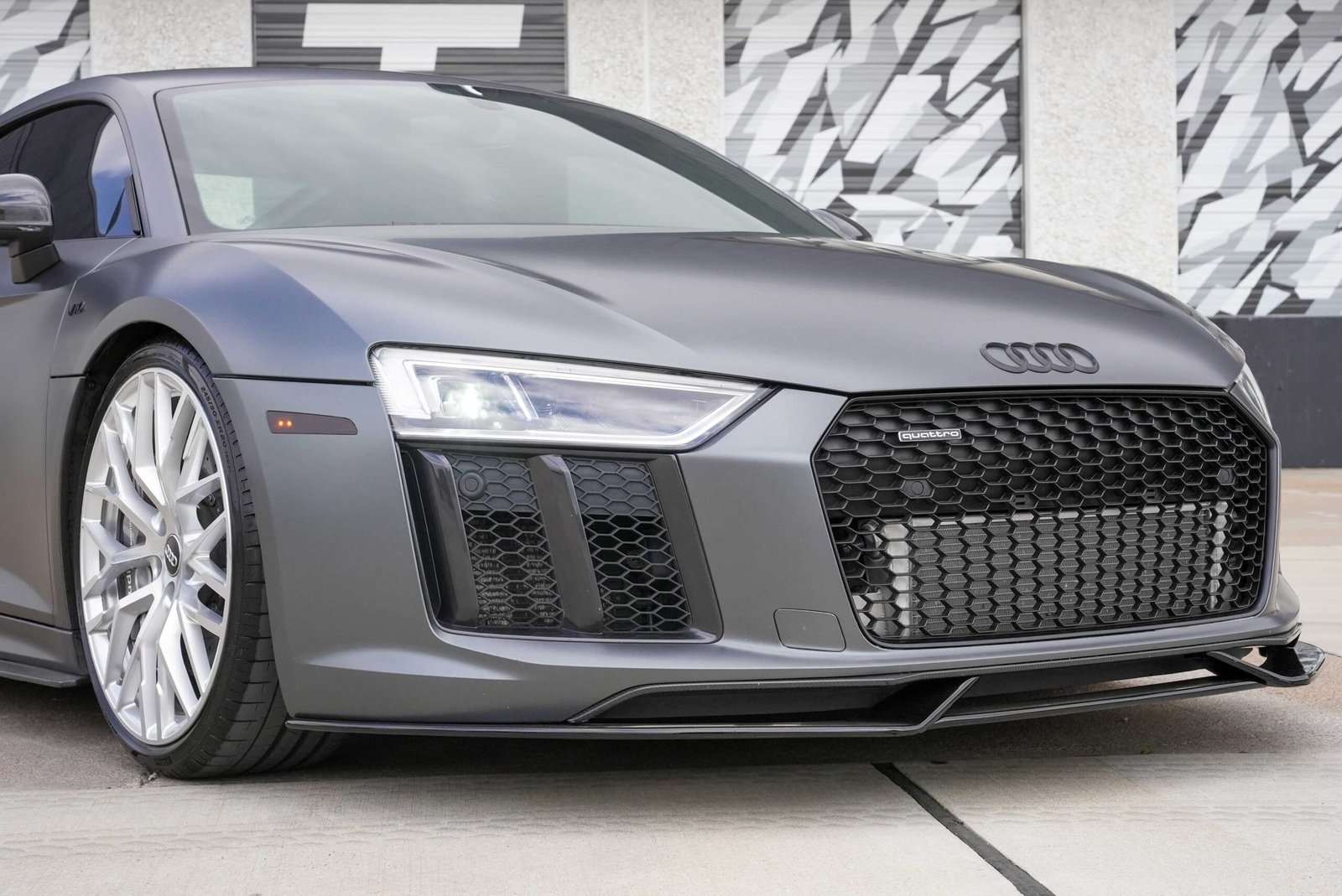 3 Piece Style Carbon Fiber Front Lip - Audi R8 V10 Gen 2