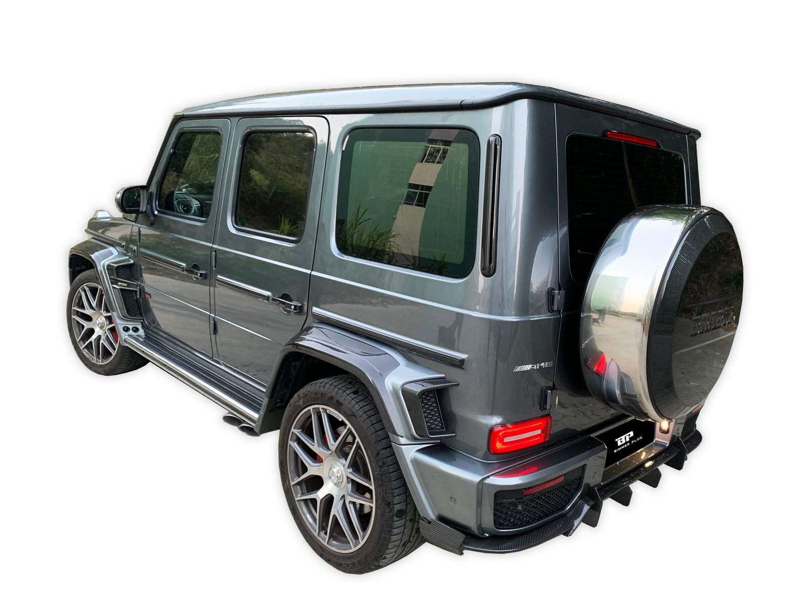 BRB G900 Style Carbon Fiber Spare Wheel Cover - G Wagon W464 G350 & G500 & G63 - Image 4