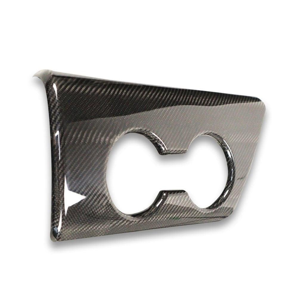 Carbon Fiber Armrest Console Cup Holder Cover - Toyota A90 Supra - Image 5