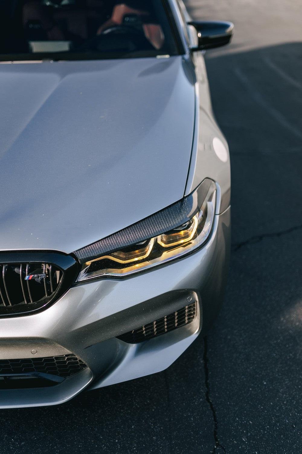 Carbon Fiber Eyelid Headlight Trim - BMW F90 M5 - Image 5
