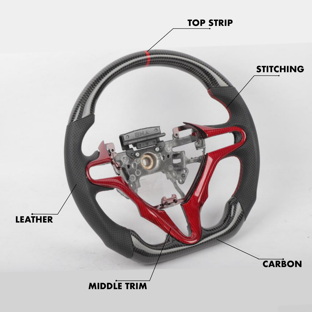 Honda Civic (8th Generation) Style - Full Custom Steering Wheel - Image 2