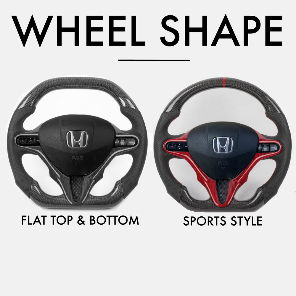 Honda Civic (8th Generation) Style - Full Custom Steering Wheel - Image 3