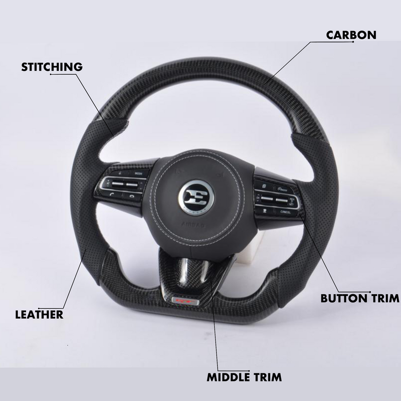 Kia Stinger Style - Full Custom Steering Wheel - Image 2