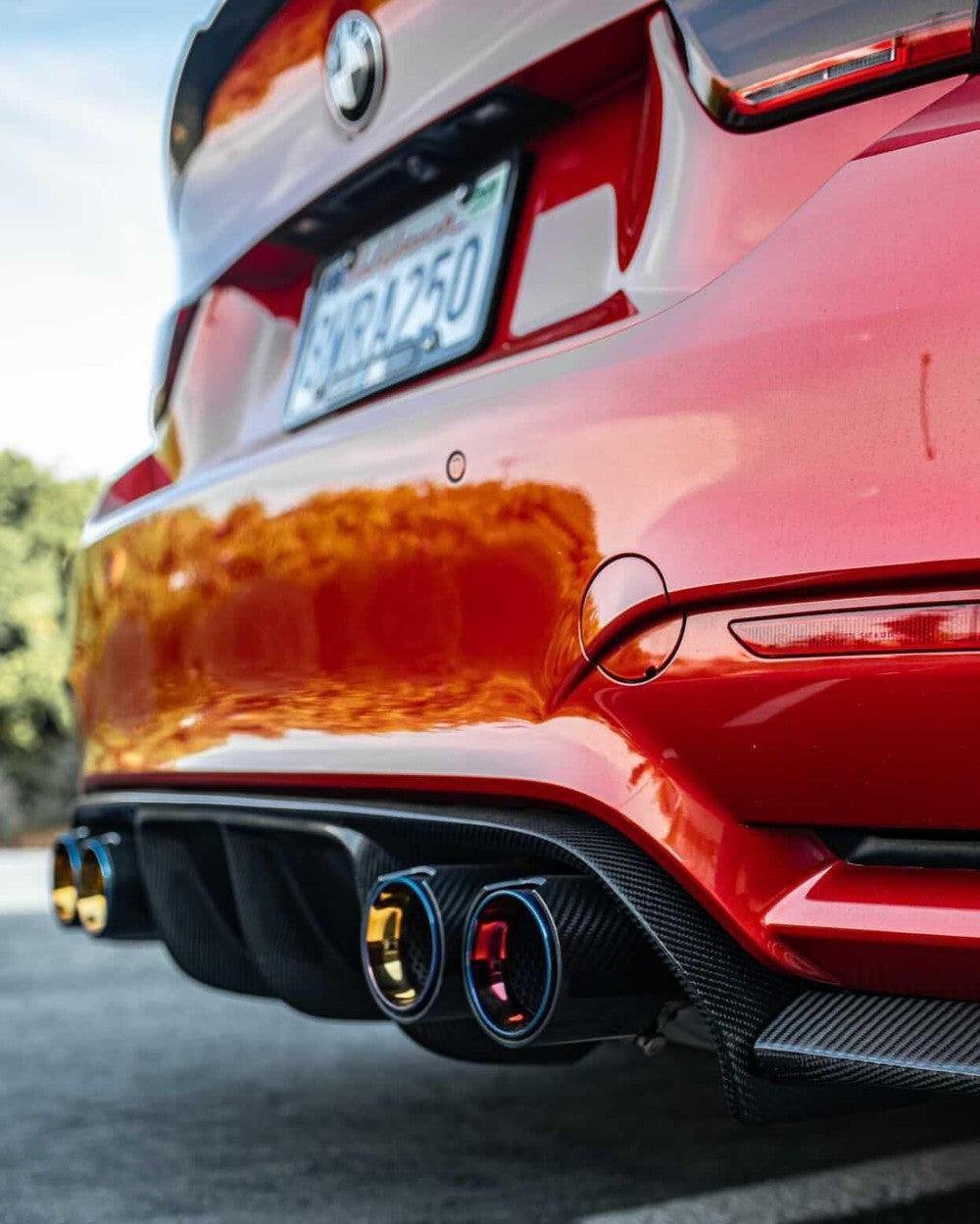 MP Style Carbon Fiber Dual Exhaust Tip - Image 2