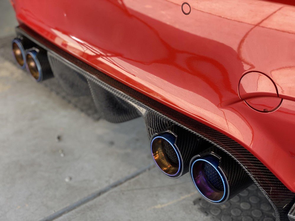 MP Style Carbon Fiber Dual Exhaust Tip - Image 4