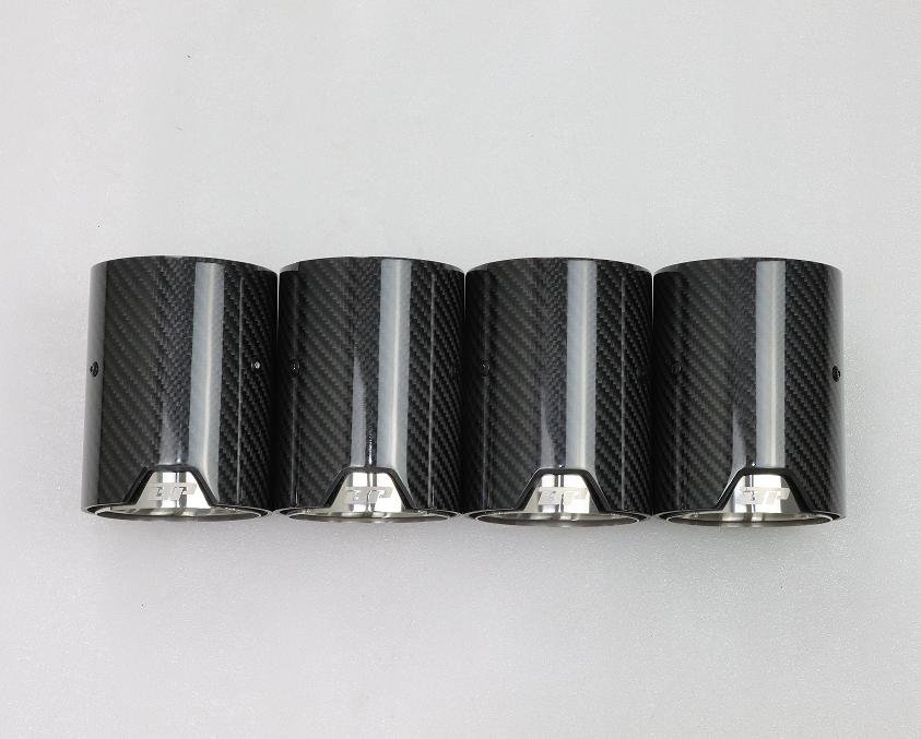 MP Style Carbon Fiber Exhaust Tip Set - BMW G80 M3, G82/G83 M4 & G87 M2 - Image 5
