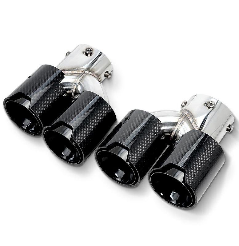 MP Style Carbon Fiber Quad Exhaust Tip Set - BMW G20 3 Series & G22/G23/G26 4 Series - Image 4