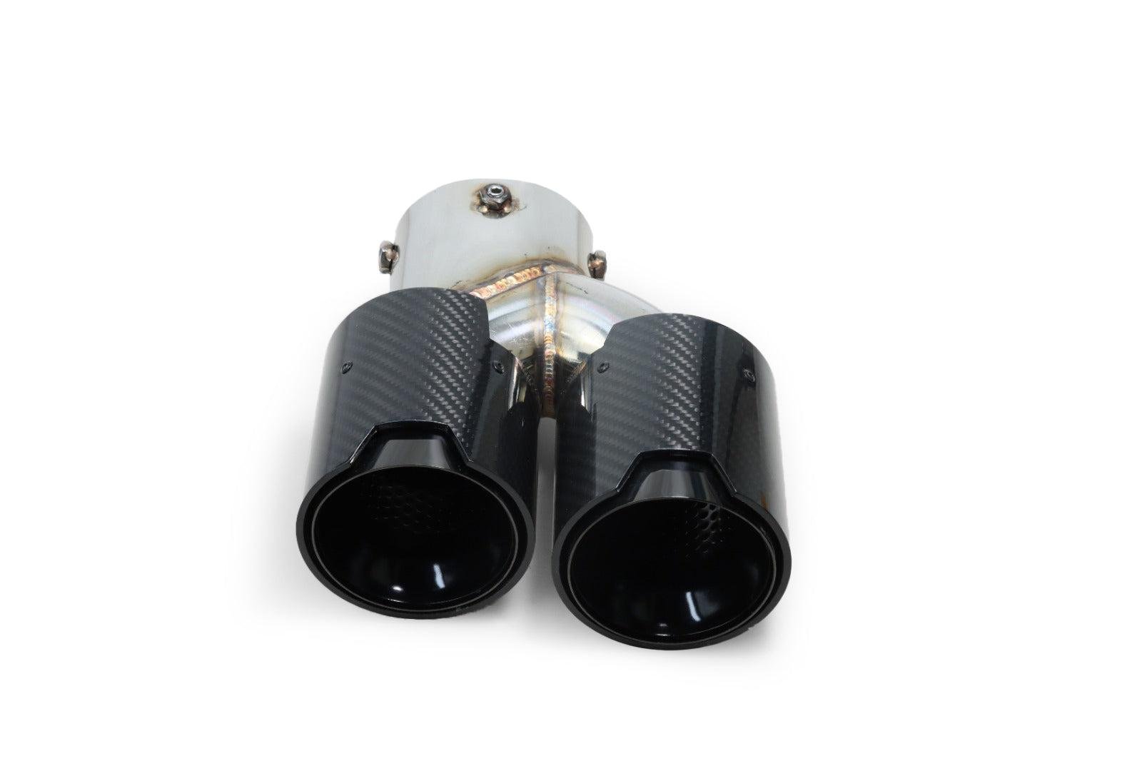 MP Style Carbon Fiber Quad Exhaust Tip Set - BMW G20 3 Series & G22/G23/G26 4 Series - Image 6