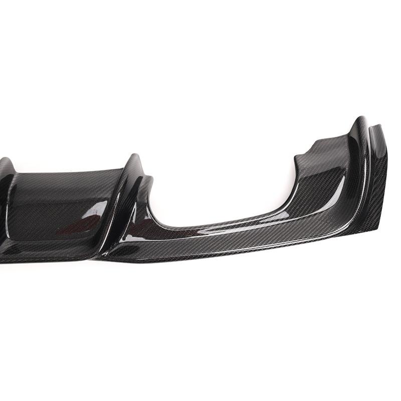 MP Style Carbon Fiber Rear Diffuser w/ Brake Light - BMW F30 3 Series - Image 4