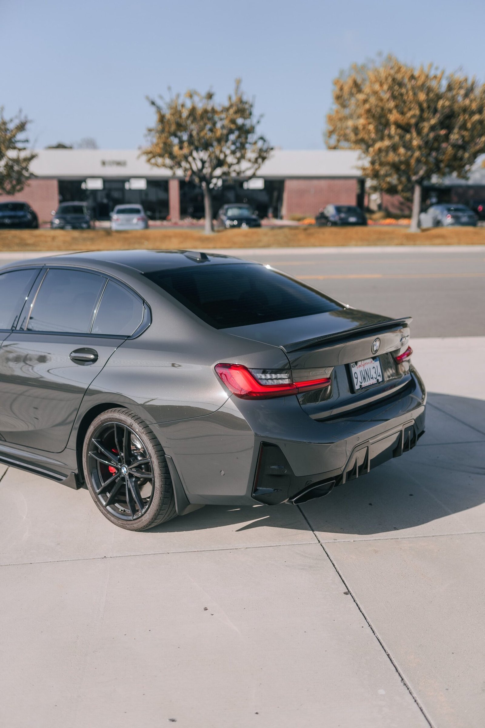 MP Style Carbon Fiber Trunk Spoiler - BMW G80 M3 & G20 3 Series - Image 3