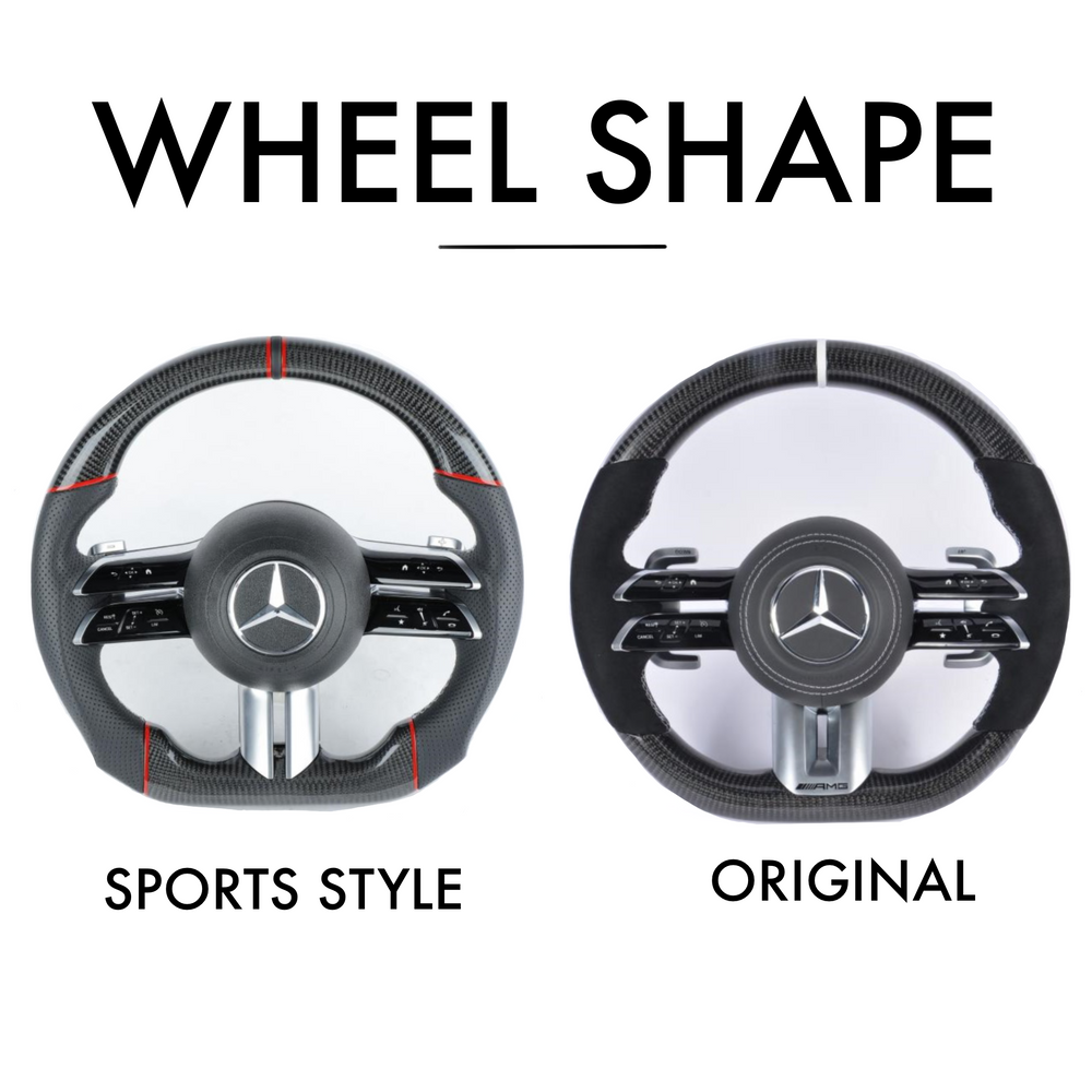 Mercedes Benz 2021 AMG Performance Style - Full Custom Steering Wheel - Image 3