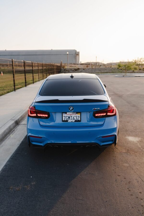 PSM Style High Kick Carbon Fiber Trunk Spoiler - BMW F80 M3 & F30 3 Series - Image 9