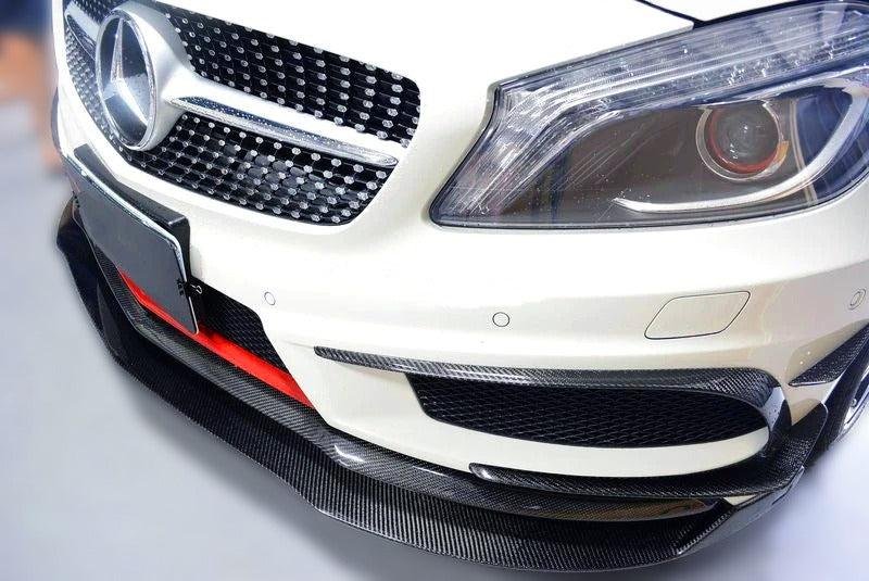 Revoz Style Carbon Fiber Front Lip - Mercedes Benz W176 A45 AMG A-Class - Image 6