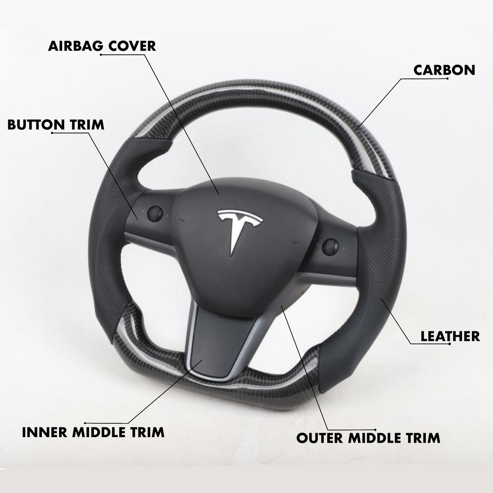 Tesla Model 3 - Full Custom Steering Wheel - Image 2