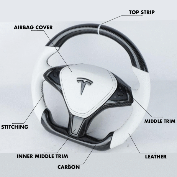 Tesla Model S - Full Custom Steering Wheel - Image 2