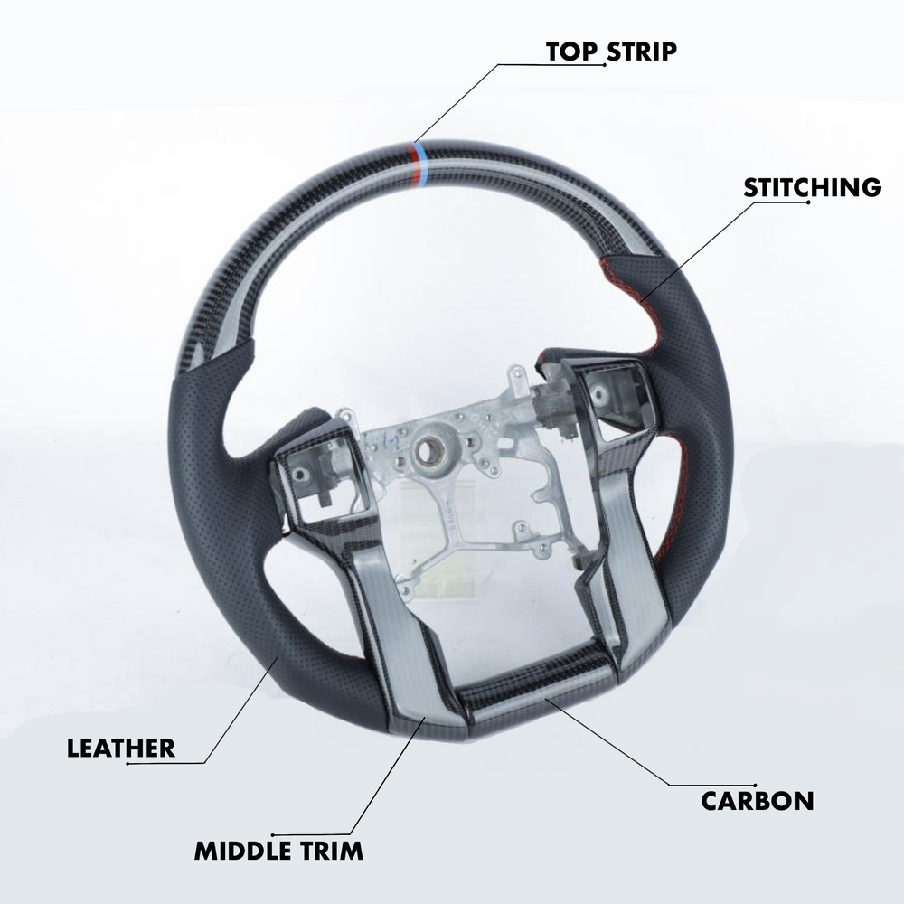 Toyota Land Cruiser Prado Style - Full Custom Steering Wheel - Image 2