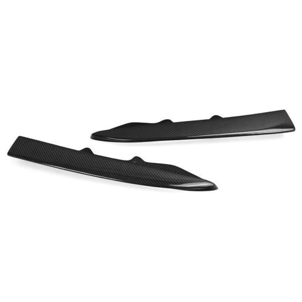 V Style Carbon Fiber Rear Canard Splitters - BMW F30 3 Series - Image 2
