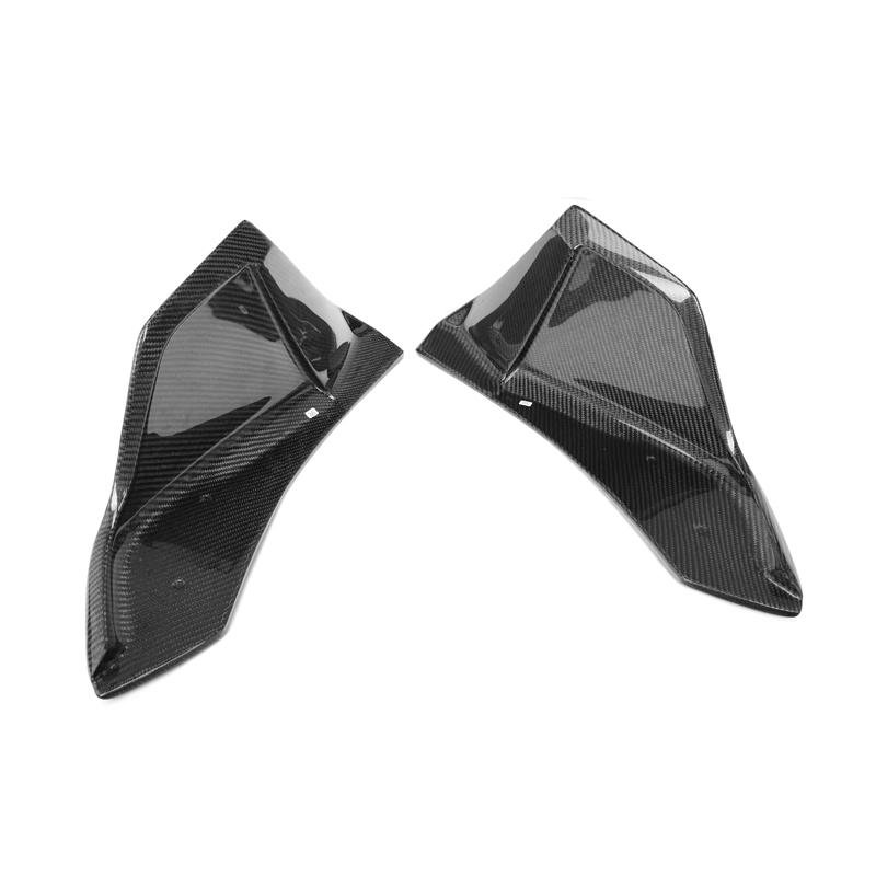 V Style Carbon Fiber Rear Canard Splitters - Toyota A90 Supra - Image 4