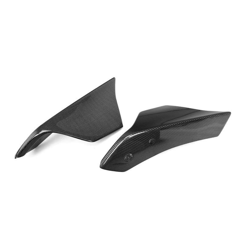 V Style Carbon Fiber Rear Canard Splitters - Toyota A90 Supra - Image 5