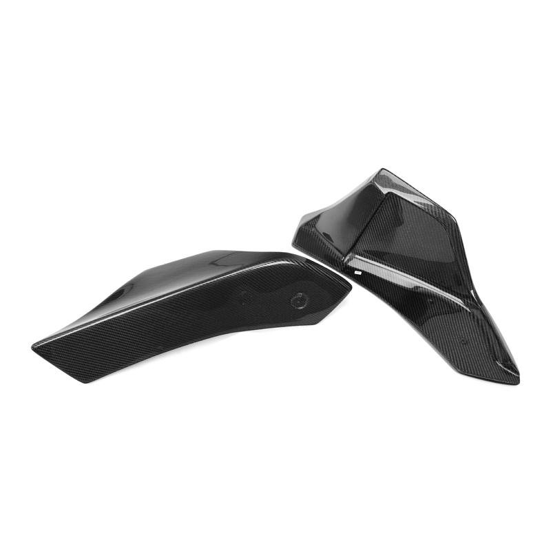 V Style Carbon Fiber Rear Canard Splitters - Toyota A90 Supra - Image 6